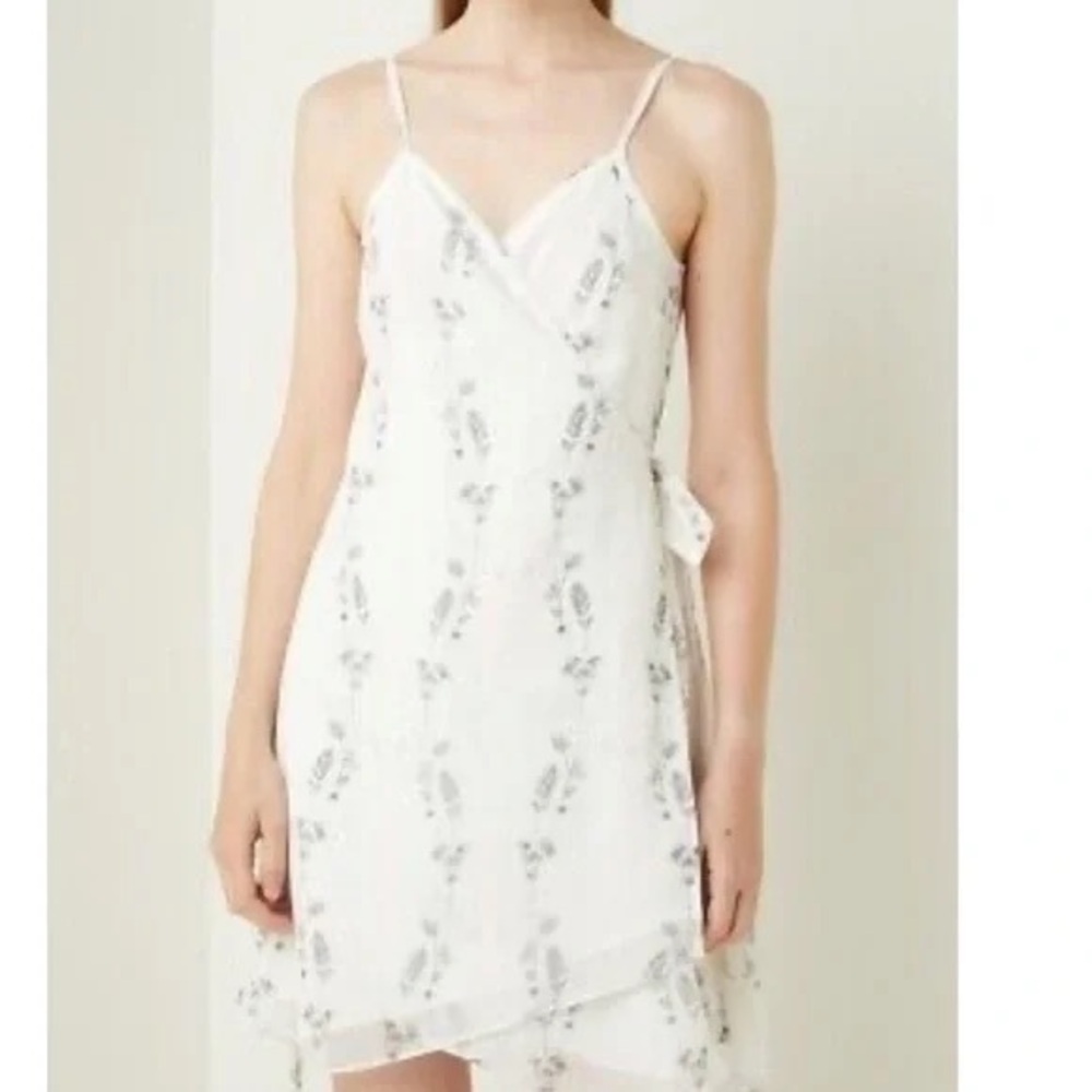 Allsaints Zia White Floral Dress -size 6